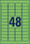 Etiketten ZWF 45,7 x 21,2 mm grün, Art.-Nr. L6040-20 - Paterno B2B-Shop
