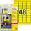 Etiketten ZWF 45,7x21,2 mm gelb, Art.-Nr. L6103-20 - Paterno B2B-Shop