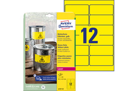Etikett 99,1x42mm wetterfest gelb A4, Art.-Nr. L6107-20 - Paterno B2B-Shop