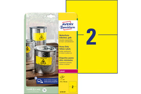 Etiketten ZWF 210x148mm gelb wetterfest, Art.-Nr. L6130-20 - Paterno B2B-Shop