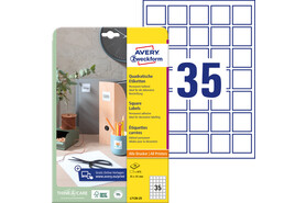 Produkt-Etikett 35x35mm blickdicht, Art.-Nr. L7120-20 - Paterno B2B-Shop
