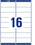 Etikett Adress 99,1x33,9mm, weiss, Art.-Nr. L7162-100 - Paterno B2B-Shop