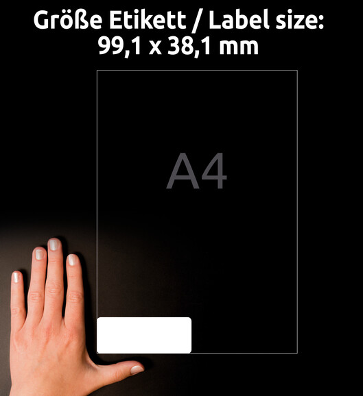 Adressetiketten ZWF 99,1 x 38,1 mm, Art.-Nr. L7163-100 - Paterno B2B-Shop