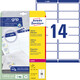 Adressetiketten 99,1 x 38,1 DIN Lang, Art.-Nr. L7163-40 - Paterno B2B-Shop