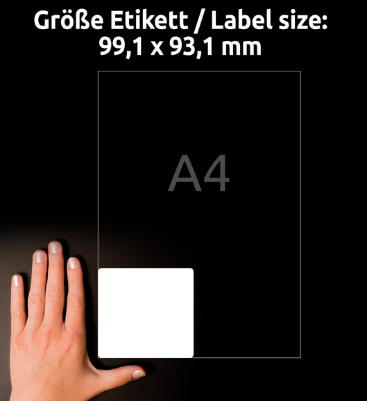 Adressetiketten ZWF 99,1 x 93,1 mm, Art.-Nr. L7166-100 - Paterno B2B-Shop