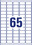 Adressetiketten ZWF Laser 38 x 21,2 mm transparent, Art.-Nr. L7551-25 - Paterno B2B-Shop