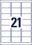 Adressetiketten ZWF 63,5 x 38,1 mm transparent, Art.-Nr. L7560-25 - Paterno B2B-Shop