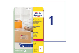 Versandetiketten ZWF 210 x 297 mm transparent, Art.-Nr. L7567-25 - Paterno B2B-Shop