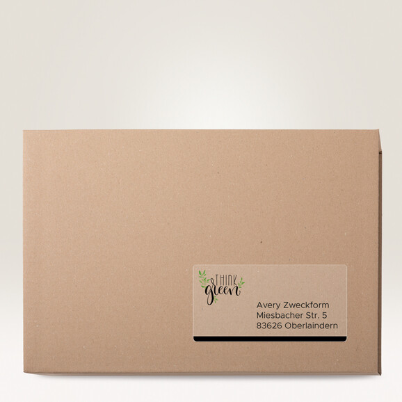 Versandetiketten ZWF 210 x 297 mm transparent, Art.-Nr. L7567-25 - Paterno B2B-Shop
