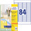 Etiketten Mini Laser 46 x 11,1 mm weiss, Art.-Nr. L7656-25 - Paterno B2B-Shop