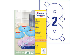 Etiketten ZWF CD-DVD rund 117 mm, Art.-Nr. L7676-100 - Paterno B2B-Shop