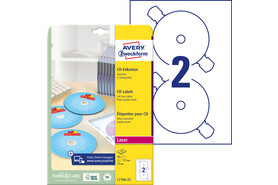 Etiketten ZWF CD-DVD rund 117 mm, Art.-Nr. L7760-25 - Paterno B2B-Shop