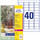 Etiketten ZWF Crystal Clear 45,7 x 25,4 mm, Art.-Nr. L7781-25 - Paterno B2B-Shop