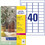 Etiketten ZWF Crystal Clear 45,7 x 25,4 mm, Art.-Nr. L7781-25 - Paterno B2B-Shop