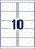 Etiketten ZWF 96 x 50,8 mm Crystal Clear, Art.-Nr. L7783-25 - Paterno B2B-Shop