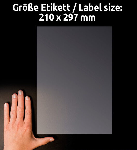 Etiketten ZWF Crystal Clear A4, Art.-Nr. L7784-25 - Paterno B2B-Shop