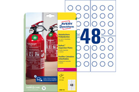 Prüfplaketten ZWF 20mm, 480Stk, Art.-Nr. L7801-10 - Paterno B2B-Shop