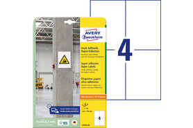 Etiketten ZWF 105x148mm, stark haftend, Art.-Nr. L7876-20 - Paterno B2B-Shop