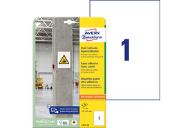 Etiketten ZWF 210x297mm, stark haftend, Art.-Nr. L7877-20 - Paterno B2B-Shop