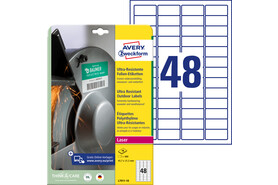 Folienetiketten ZWF Ultra-Resist 45,7x21,2mm, weiß, Art.-Nr. L7911-10 - Paterno B2B-Shop
