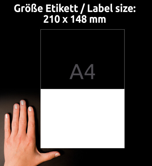 Folienetiketten ZWF Ultra-Resist 210x148mm, weiß, Art.-Nr. L7916-10 - Paterno B2B-Shop