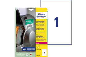 Folienetiketten ZWF Ultra-Resist 210x297mm, weiß, Art.-Nr. L7917-10 - Paterno B2B-Shop