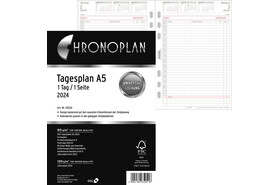 Kalendereinlage Chronoplan Tagesplan A5, Art.-Nr. 5022J - Paterno B2B-Shop