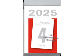 Kalender Leykam Tagesblock 65x98mm 2025, Art.-Nr. KA03 - Paterno B2B-Shop