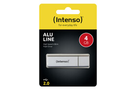 USB Flash Pen Intenso 4 GB Alu, Art.-Nr. 55616 - Paterno B2B-Shop