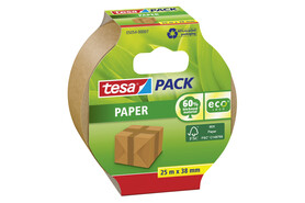 Papierklebeband Tesa 38 mm 25 lfm braun aus Papier, Art.-Nr. 05054-07 - Paterno B2B-Shop