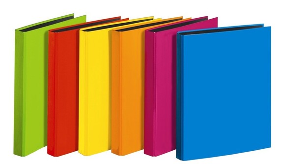 Ringbuch Velocolor A4 25mm 4-Ring sortiert, Art.-Nr. 11433-SORT - Paterno B2B-Shop