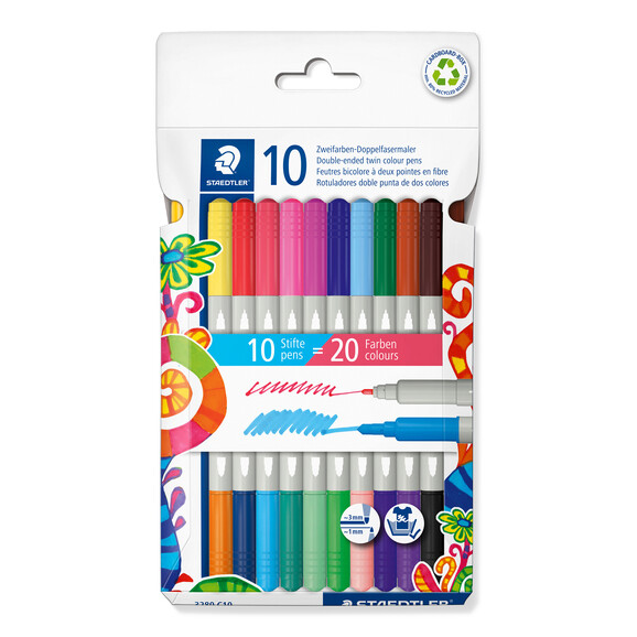 Faserschreiber Twin Color 10er Etui, Art.-Nr. 3280C10 - Paterno B2B-Shop Faserschreiber Twin Color 10er Etui, Art.-Nr. 3280C10 - Paterno B2B-Shop
