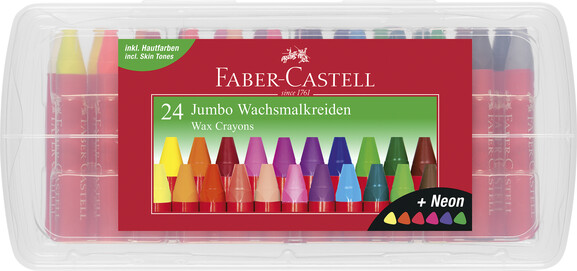 Wachskreiden Faber Castell Jumbo 24er Box, Art.-Nr. 120034 - Paterno B2B-Shop Wachskreiden Faber Castell Jumbo 24er Box, Art.-Nr. 120034 - Paterno B2B-Shop