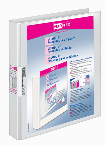 Präsentationsordner Veloflex A4/2/25 mm weiss, Art.-Nr. 11431-WS - Paterno B2B-Shop Präsentationsordner Veloflex A4/2/25 mm weiss, Art.-Nr. 11431-WS - Paterno B2B-Shop