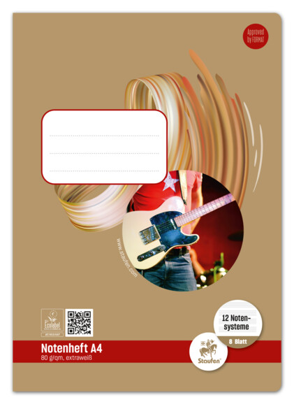 Notenheft Ursus X A4 8 Blatt, Art.-Nr. 076408 - Paterno B2B-Shop