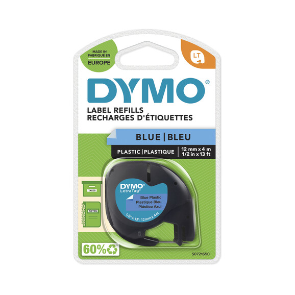 Beschriftungsband Dymo LetraTag sw auf blau, Art.-Nr. 9122-BL - Paterno B2B-Shop Beschriftungsband Dymo LetraTag sw auf blau, Art.-Nr. 9122-BL - Paterno B2B-Shop