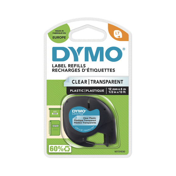 Beschriftungsband Dymo LetraTag sw auf transp, Art.-Nr. 9122-CL - Paterno B2B-Shop Beschriftungsband Dymo LetraTag sw auf transp, Art.-Nr. 9122-CL - Paterno B2B-Shop