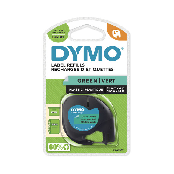 Beschriftungsband Dymo LetraTag sw auf grün, Art.-Nr. 9122-GN - Paterno B2B-Shop Beschriftungsband Dymo LetraTag sw auf grün, Art.-Nr. 9122-GN - Paterno B2B-Shop
