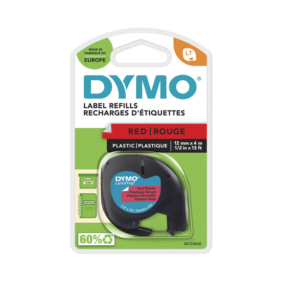 Beschriftungsband Dymo LetraTag sw auf rot, Art.-Nr. 9122-RT - Paterno B2B-Shop Beschriftungsband Dymo LetraTag sw auf rot, Art.-Nr. 9122-RT - Paterno B2B-Shop