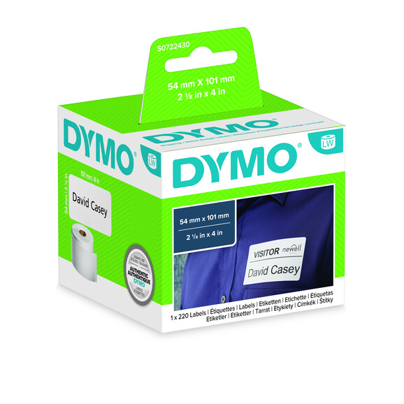 Adressetiketten Dymo 54x101 mm weiss, Art.-Nr. 99014 - Paterno B2B-Shop