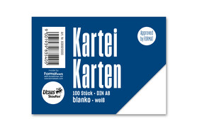 Karteikarten Ursus A8 quer glatt weiss, Art.-Nr. 094076100 - Paterno B2B-Shop