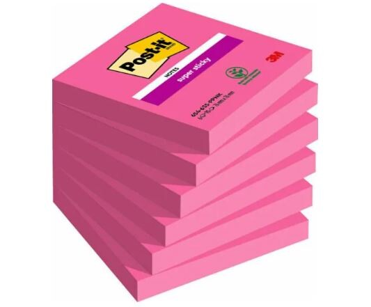 Haftnotizen 76x76mm Super Sticky powerpink, Art.-Nr. 654-6SS-PI - Paterno B2B-Shop Haftnotizen 76x76mm Super Sticky powerpink, Art.-Nr. 654-6SS-PI - Paterno B2B-Shop