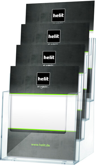 Tischprospekthalter 4x A5 hoch, Art.-Nr. H2352202 - Paterno B2B-Shop Tischprospekthalter 4x A5 hoch, Art.-Nr. H2352202 - Paterno B2B-Shop