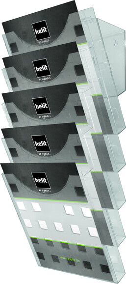 Wandprospekthalter "the grid wall" 5 x DIN A4, Art.-Nr. H6103102 - Paterno B2B-Shop Wandprospekthalter "the grid wall" 5 x DIN A4, Art.-Nr. H6103102 - Paterno B2B-Shop