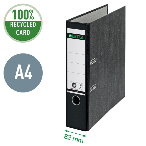 Ordner Leitz CO2 neutral 8cm breit schwarz, Art.-Nr. 1080-00-SW - Paterno B2B-Shop
