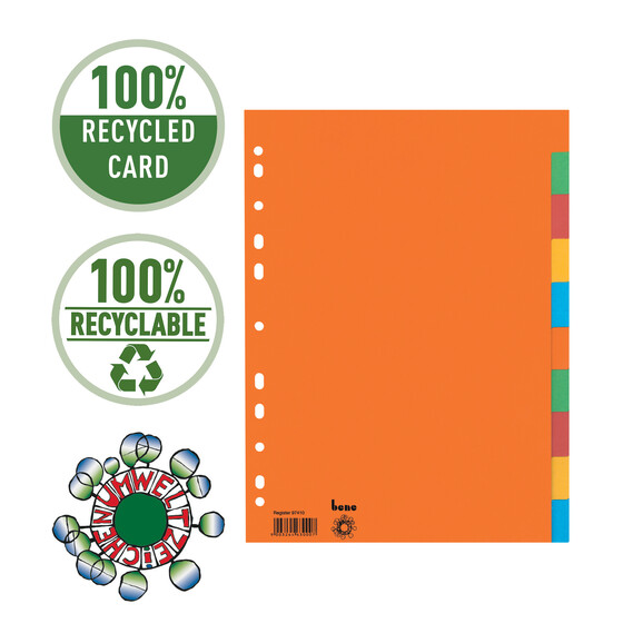 Farbregister Bene A4 10-teilig, Art.-Nr. 097410 - Paterno B2B-Shop