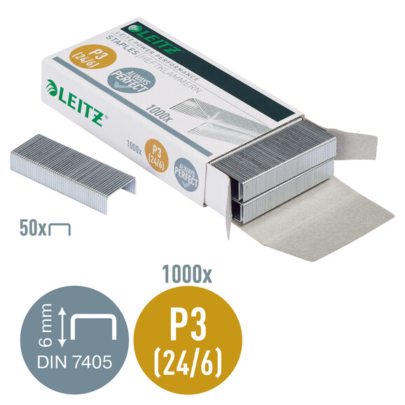 Heftklammern Leitz 24/6 verzinkt, Art.-Nr. 5570-00-00 - Paterno B2B-Shop Heftklammern Leitz 24/6 verzinkt, Art.-Nr. 5570-00-00 - Paterno B2B-Shop