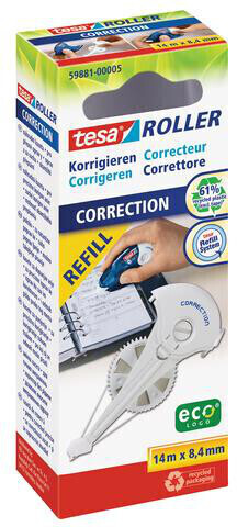 Korrekturroller Tesa Refill 8,4mmx14 lfm, Art.-Nr. 59986 - Paterno B2B-Shop Korrekturroller Tesa Refill 8,4mmx14 lfm, Art.-Nr. 59986 - Paterno B2B-Shop