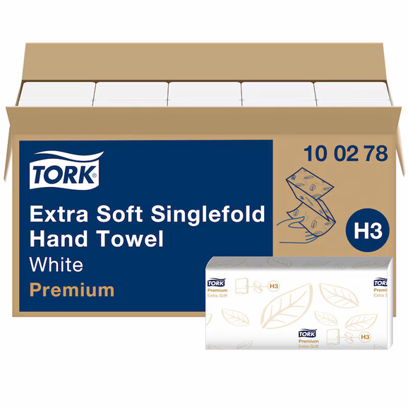 Papierhandtücher 2-lagig Tork Premium ZZ-Falz, Art.-Nr. 100278 - Paterno B2B-Shop