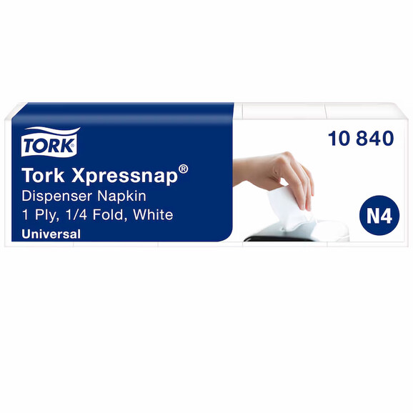 Spenderservietten N4 Tork weiss 1-lagig, Art.-Nr. 10840 - Paterno B2B-Shop